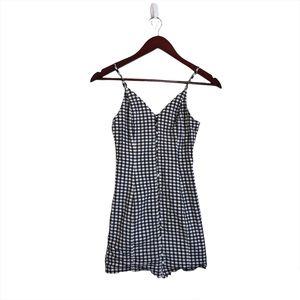 Forever 21 Black White Checkered Mini Dress